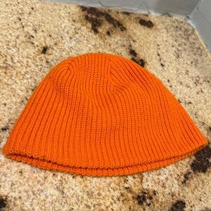 Obey Vibrant Bright Orange Knit Bean Hat Unisex